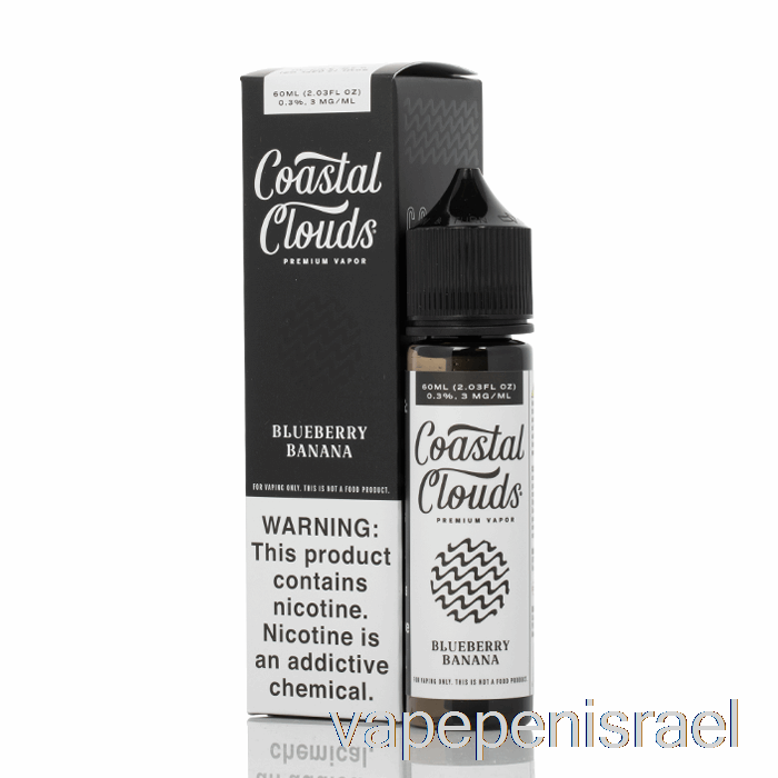 חד פעמי Vape Israel Blueberry Banana - Coastal Clouds Co. - 60 מ"ל 6 מ"ג